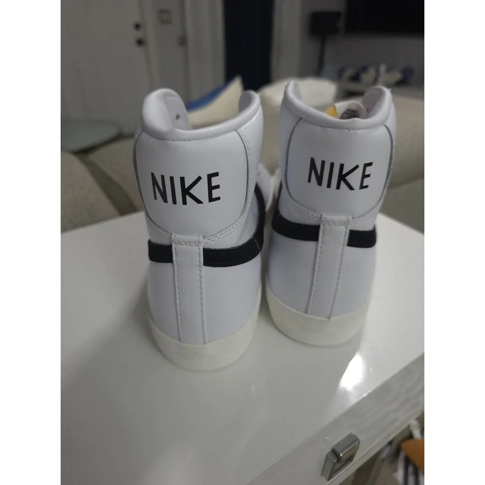 Nike Blazer Mid '77 Vintage‎ Shoes White Black Sail BQ6806-100 Men's Size 13